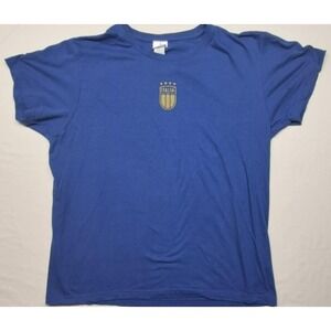 Italia men's blue retro logo graphic t-shirt sz. XL